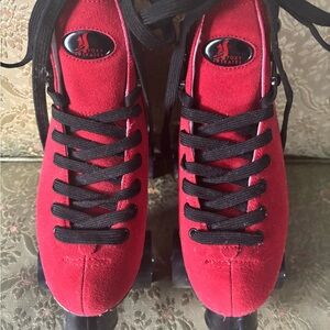 Foxy Skates Royal Red Roller Skates! :)
